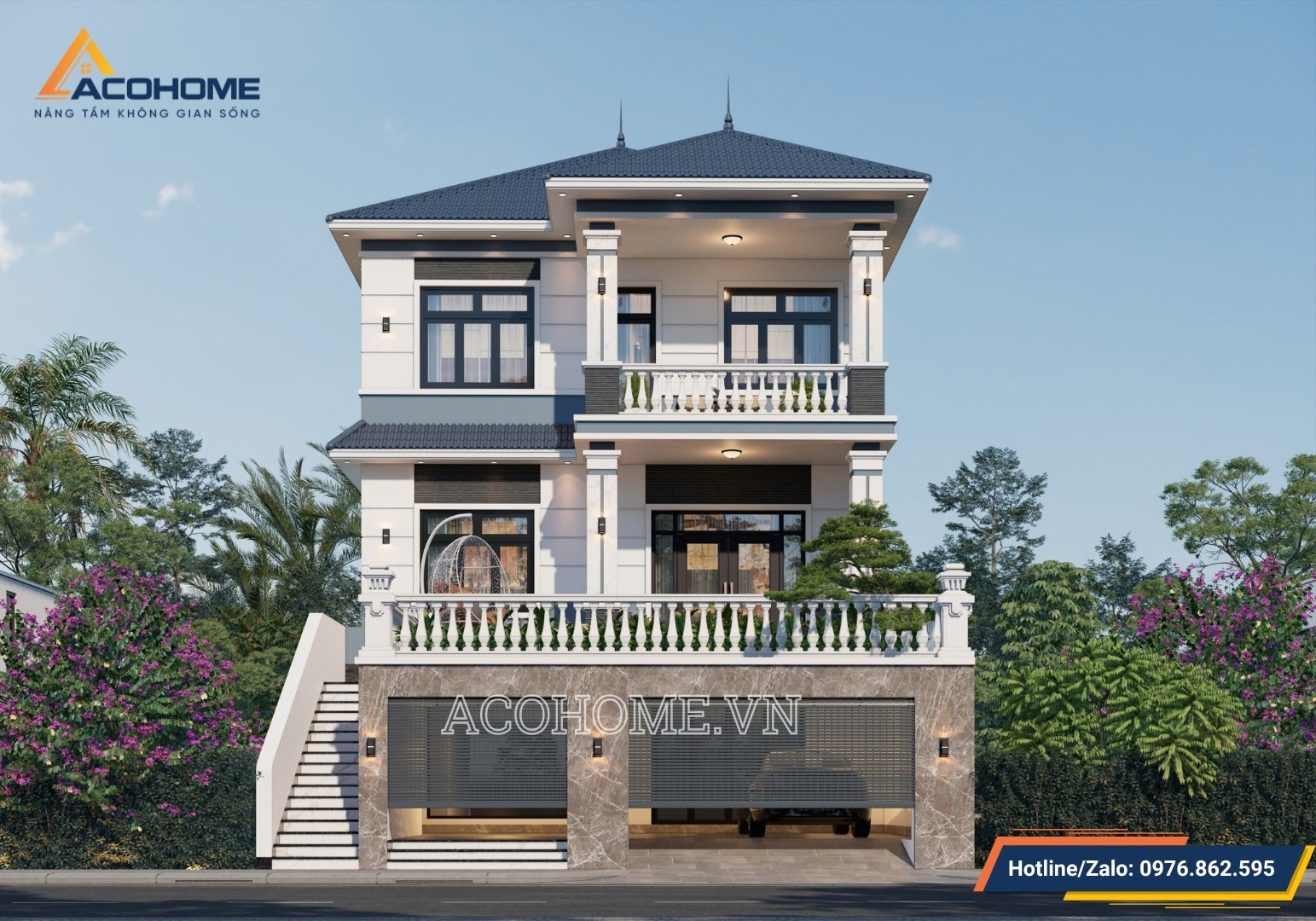 Nhà Mái Nhật 3 Tầng Hiện đại