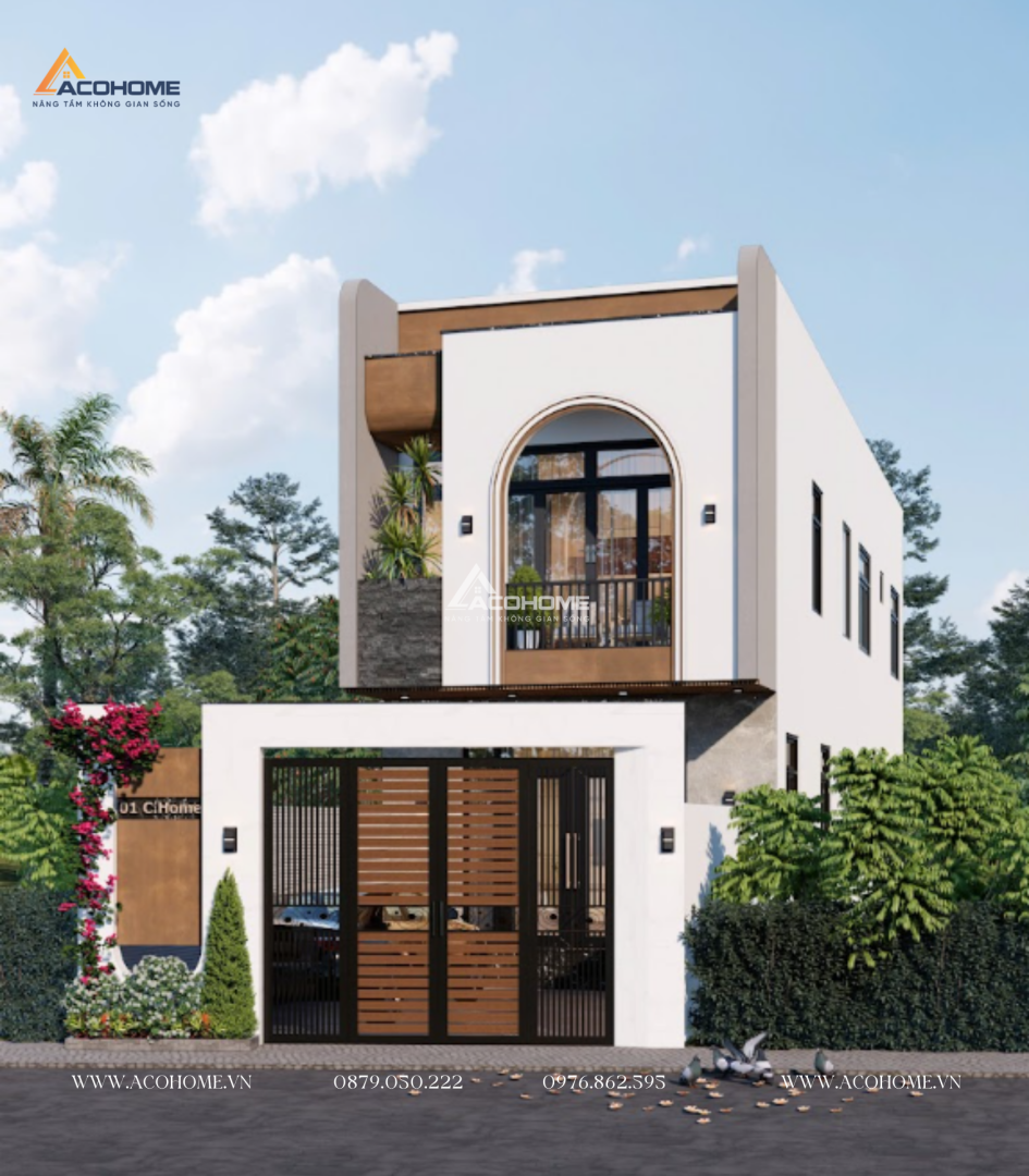 Mẫu nhà ống 2 tầng đẹp