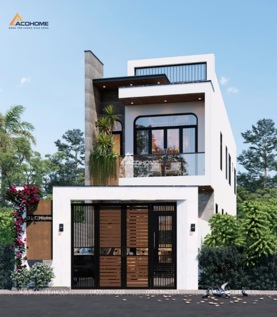 Mẫu nhà ống 2 tầng đẹp
