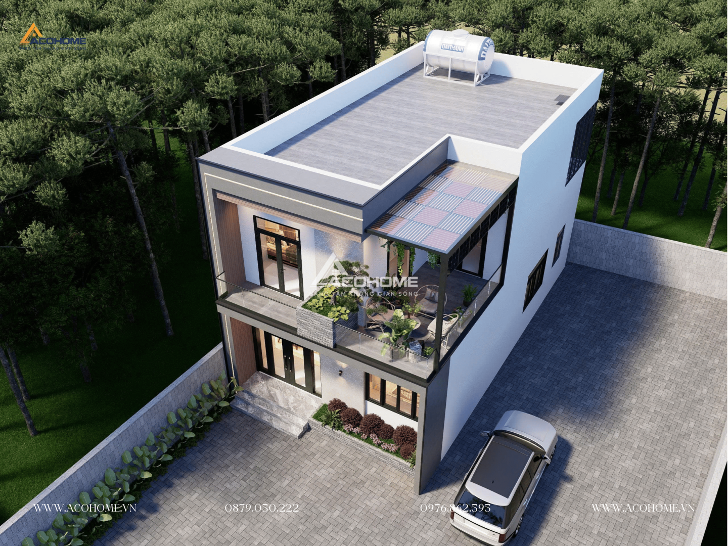 Nhà hiện đại mặt tiền 8m