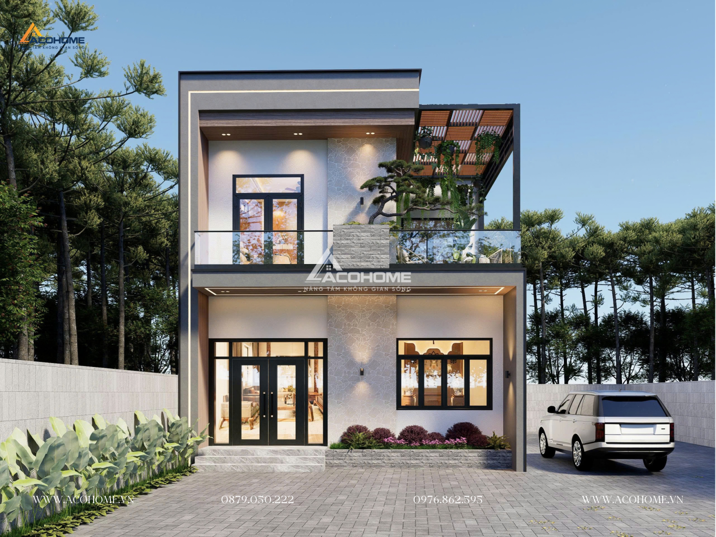 Nhà hiện đại mặt tiền 8m