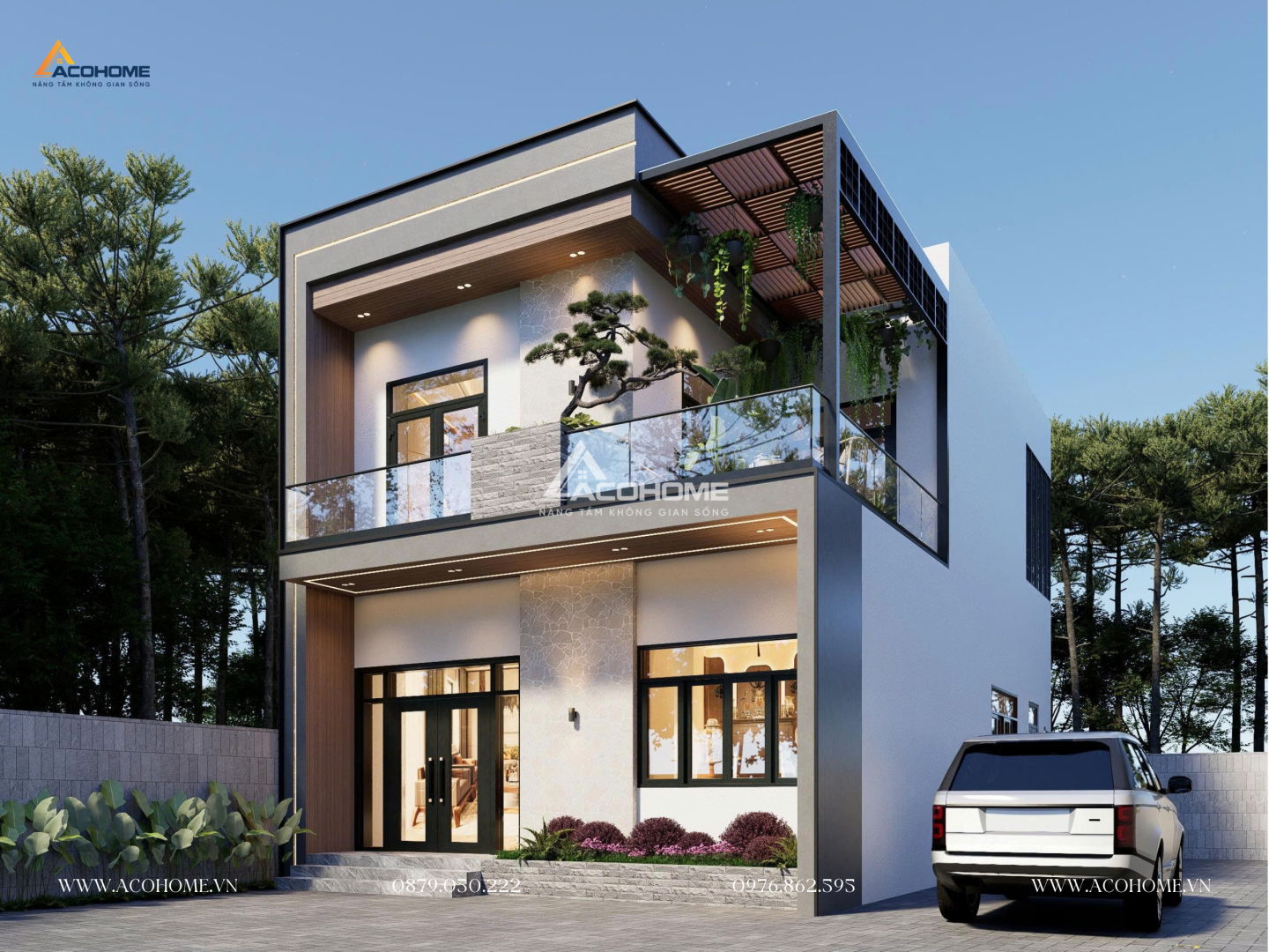 Nhà hiện đại mặt tiền 8m