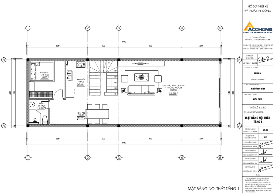 Mặt bằng công năng nhà phố hiện đại