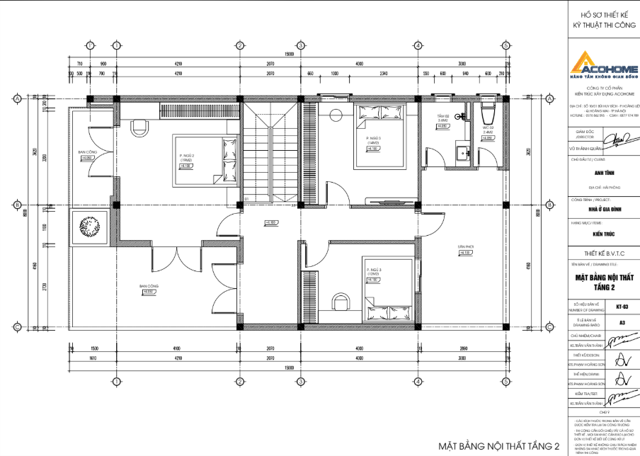 Mặt bằng nhà phố hiện đại mặt tiền 8m